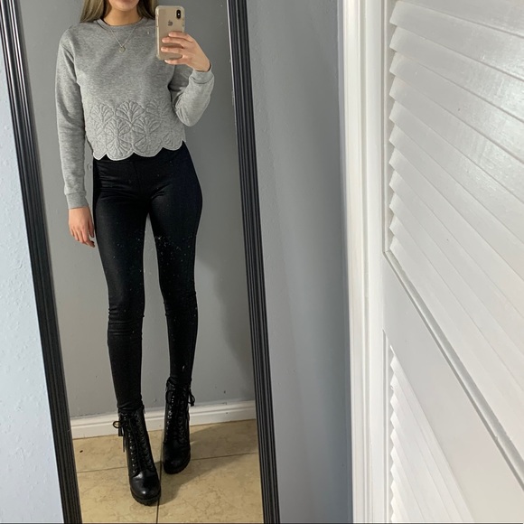 Joe Boxer Sweaters - Gray embroidered sweater